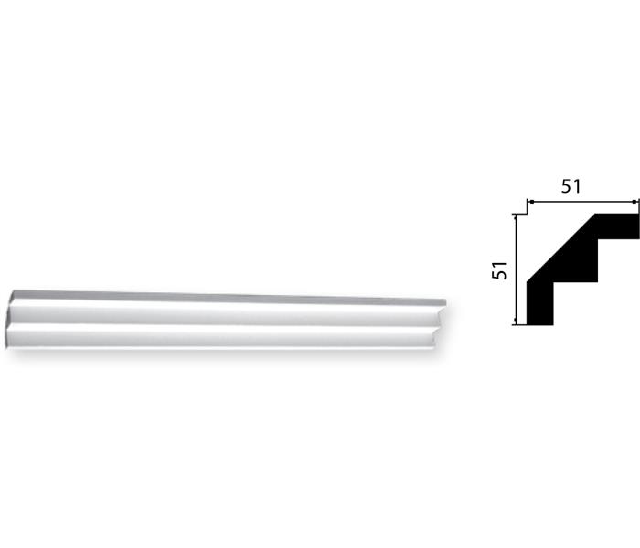 Gyprock decorative plaster cornice HOP590 and side profile with measurements.
