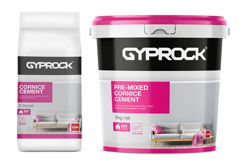 Gyprock® DIY Cornice Cement and Pre-Mixed Cornice Cement products.