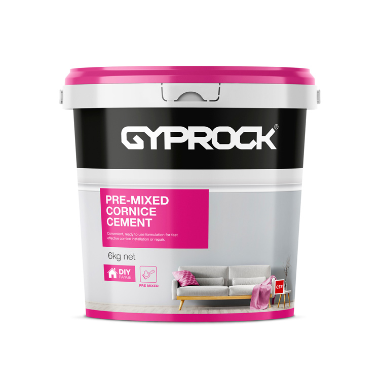 Gyprock® DIY Pre-mixed Cornice Cement in 6kg bucket.