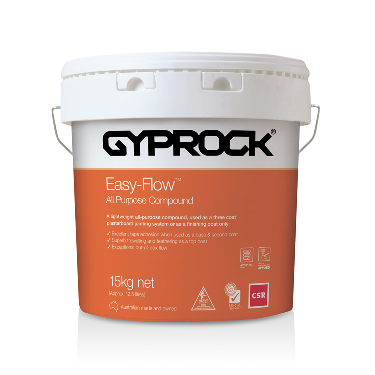 Gyprock Easy-Flow™ All Purpose Compound in 15kg pail.
