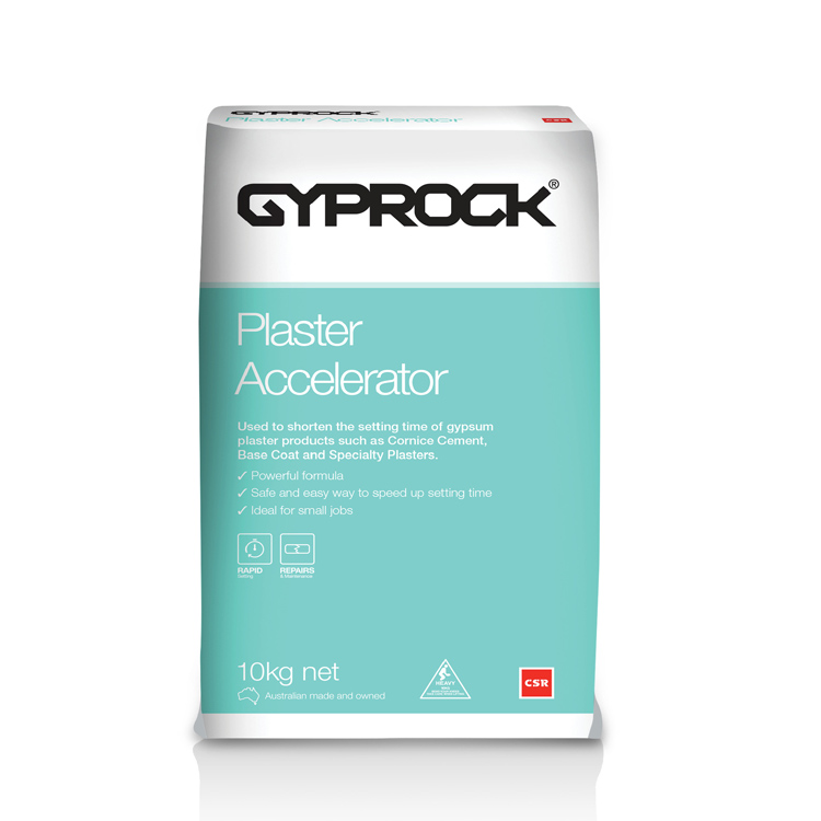 Gyprock® Plaster Accelerator in 10kg non-resealable bag.