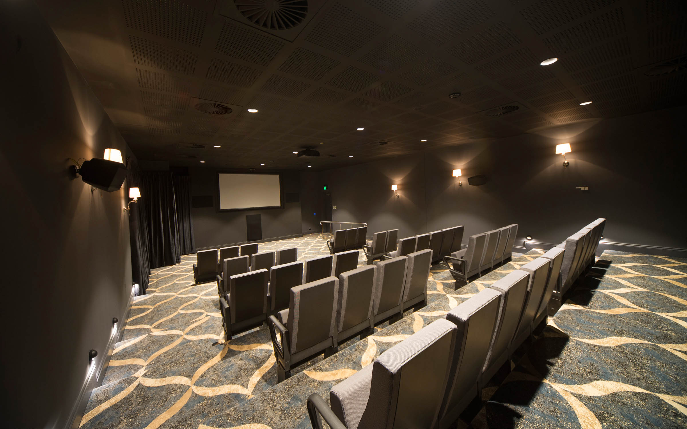 Class 2 to 9 buildings, in cinema theatre surrounded by Gyprock acoustic performance solutions.