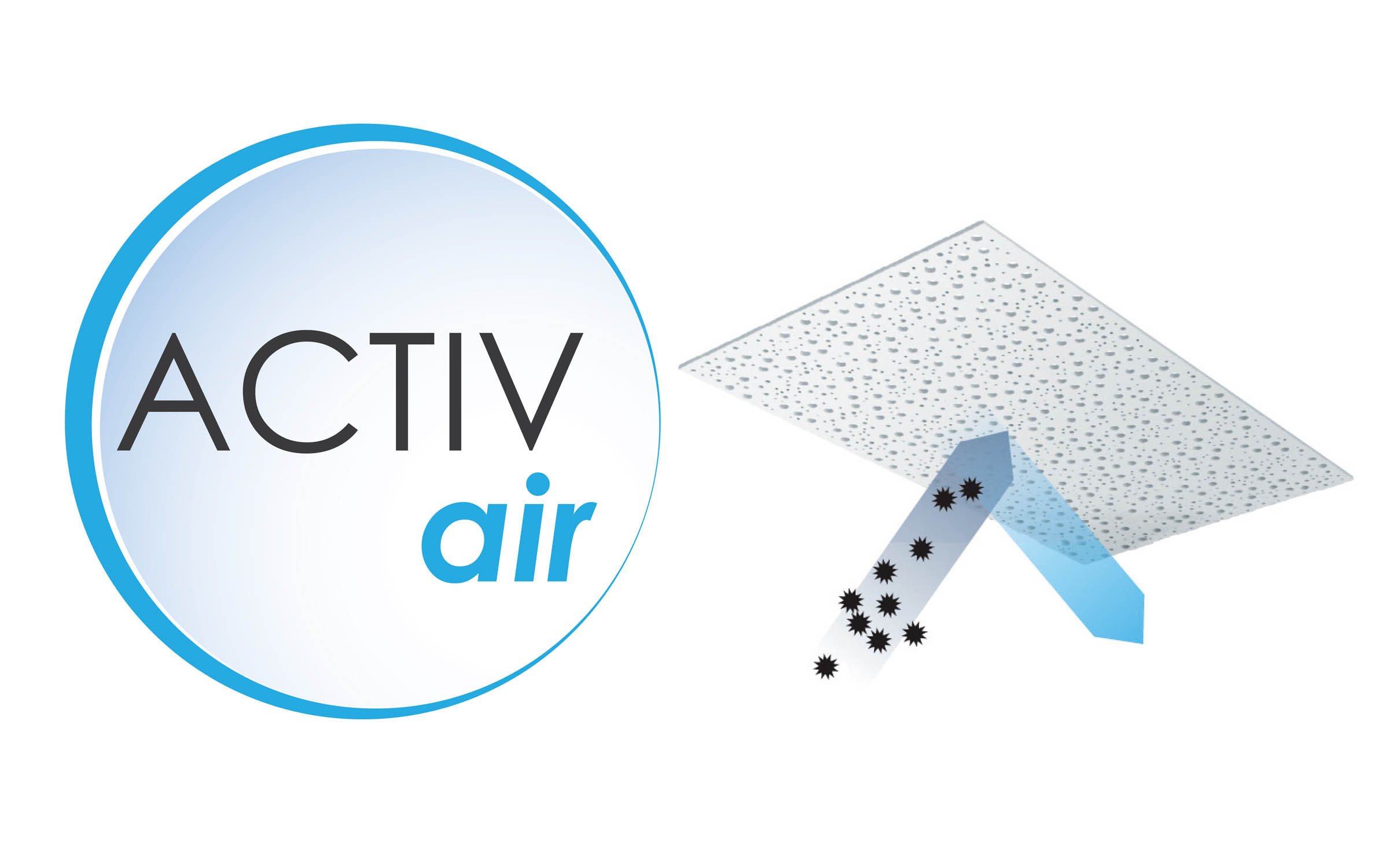 Activ Air diagram indicating air quality filtration.