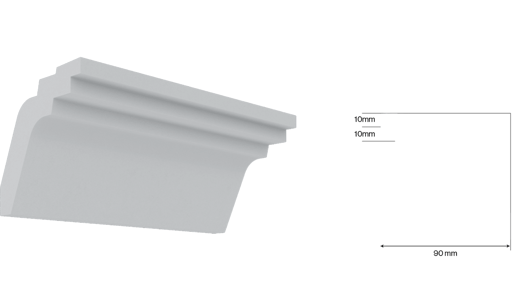 Alto Cornice Edge Profile
