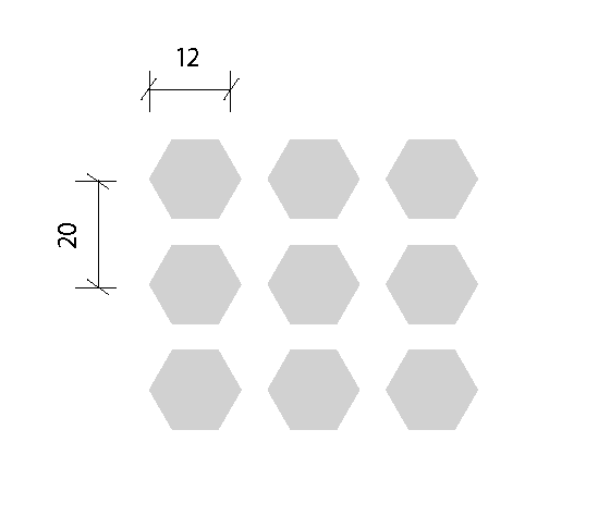 Gyptone 12mm hexagon longboard