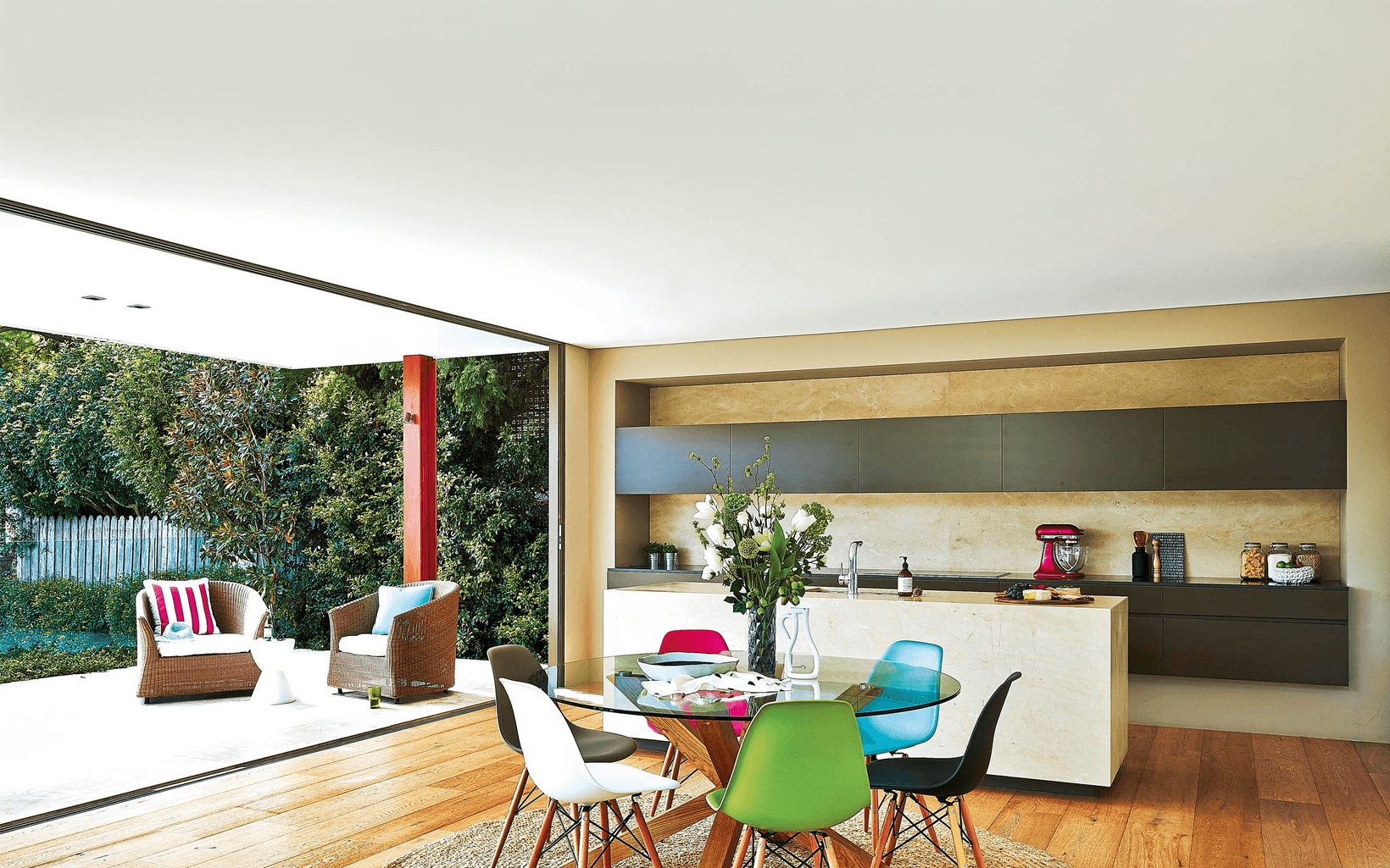 kitchen ceilings leading to al fresco