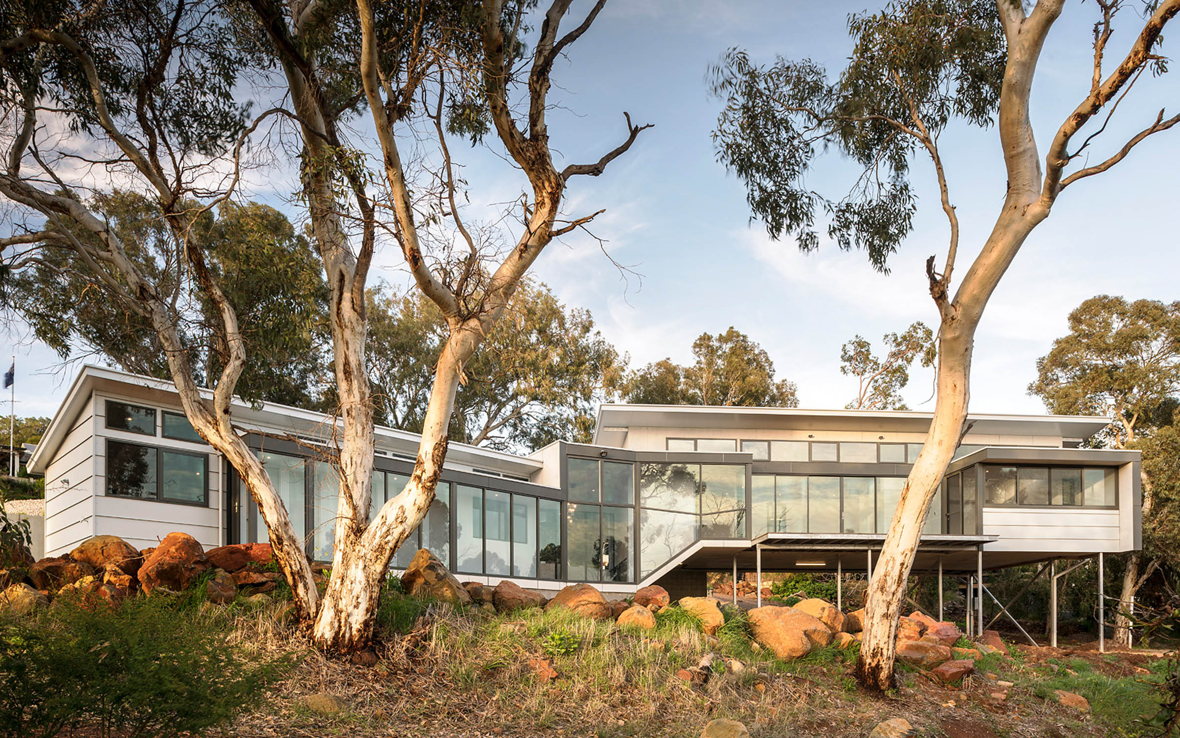 Construction of building in a bushfire prone area.